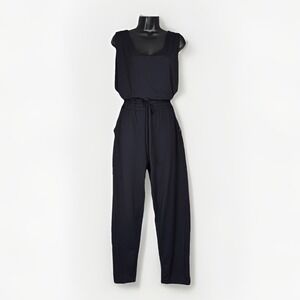 KaiAloha Supply Hawaii Ocean Love Tank Jumpsuit Black Spandex Loungewear Large L